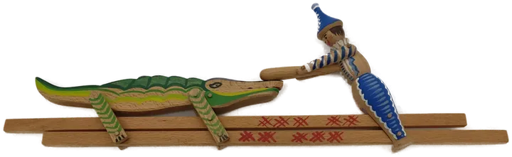 Holzspielzeug Kasperl und das Krokodil - Bild 1
