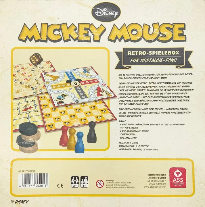 Disney Mickey Mouse Spielebox Retro Edition - Gesellschaftsspiel, ASS - Bild 2