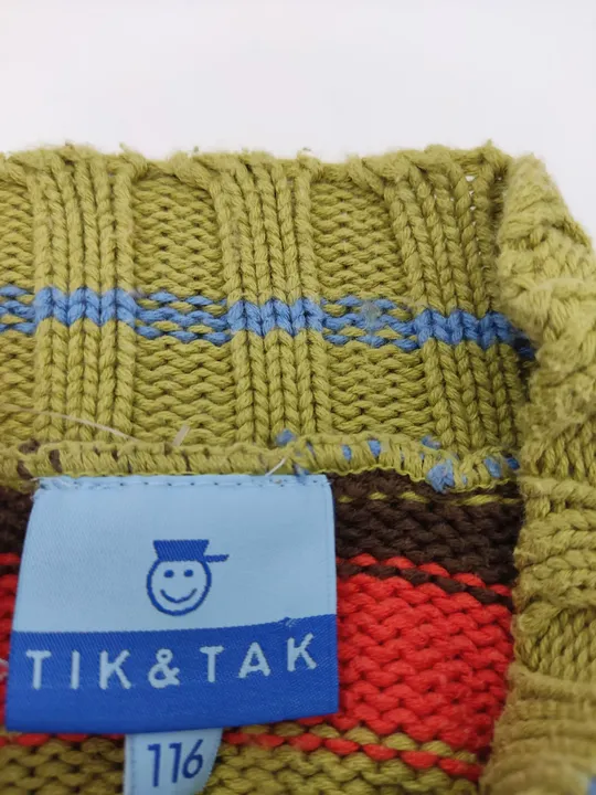 Tik & Tak Kinder (M) Pullover gestreift bunt - 116 - Bild 4