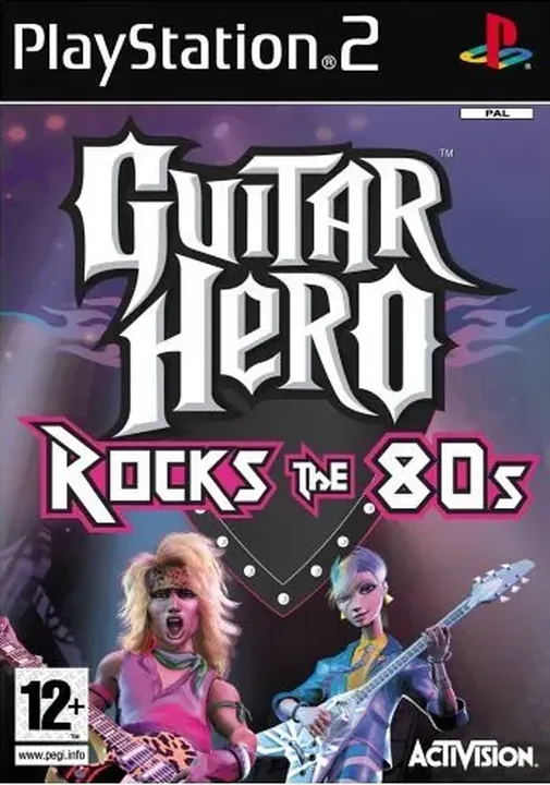 Playstation Sony PS2 Spiel Guitar Hero Rocks the 80s - Bild 1