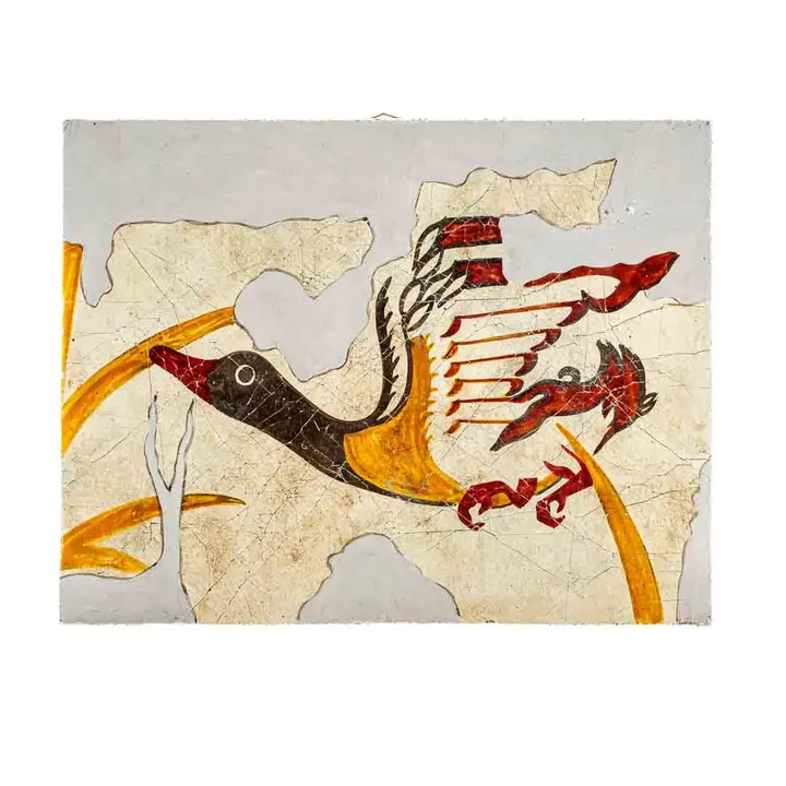 Museum-Kopie Minoisches Ente Fresko-Gemälde von Akrotiri Santorini - Bild 4