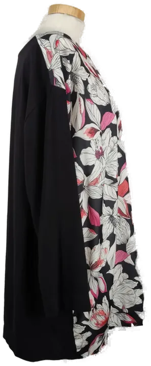 Bonita Damen-Bluse langarm schwarz mit Blumenprint - XXL/44 - Bild 3