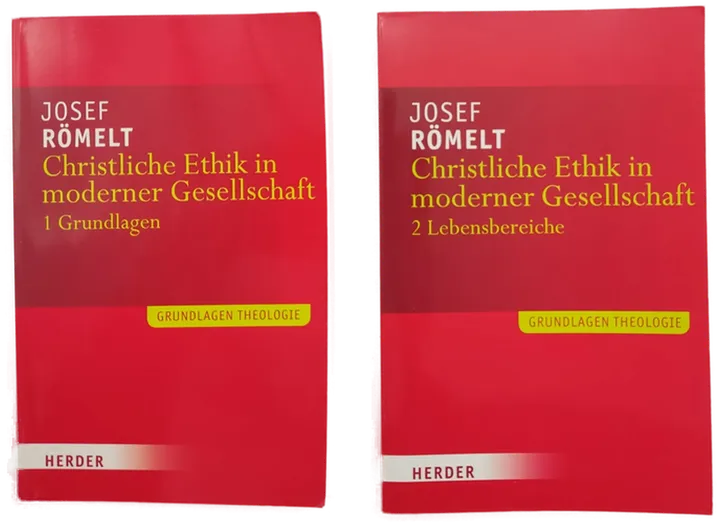 Christliche Ethik in moderner Gesellschaft - Josef Römelt, Band 1 (Grundlagen) + Band 2 (Lebensbereiche) - Bild 1