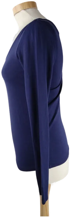 T-Shirt 'Amisu', langarm mit Rundhalsausschnitt, dunkelblau, Größe M - Bild 2
