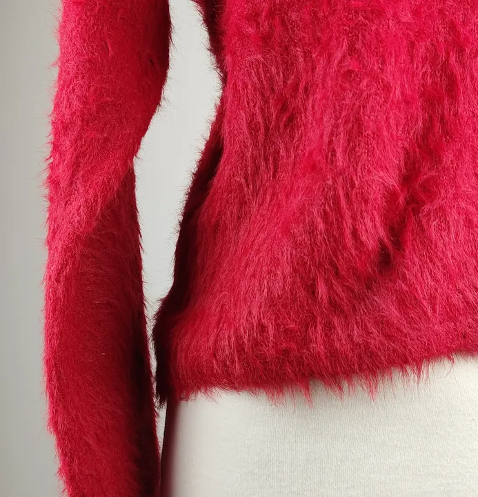 H&M Mädchen Pullover rot und flauschig - 158/164  - Bild 3