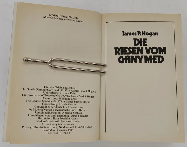 Buch Moewig Science Fiction Highlights 8 James P. Hogan x 3 - drei Romane der Kategorie 