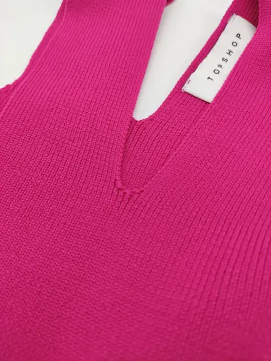 Topshop Damen Kleid pink - Gr. XS - Bild 4