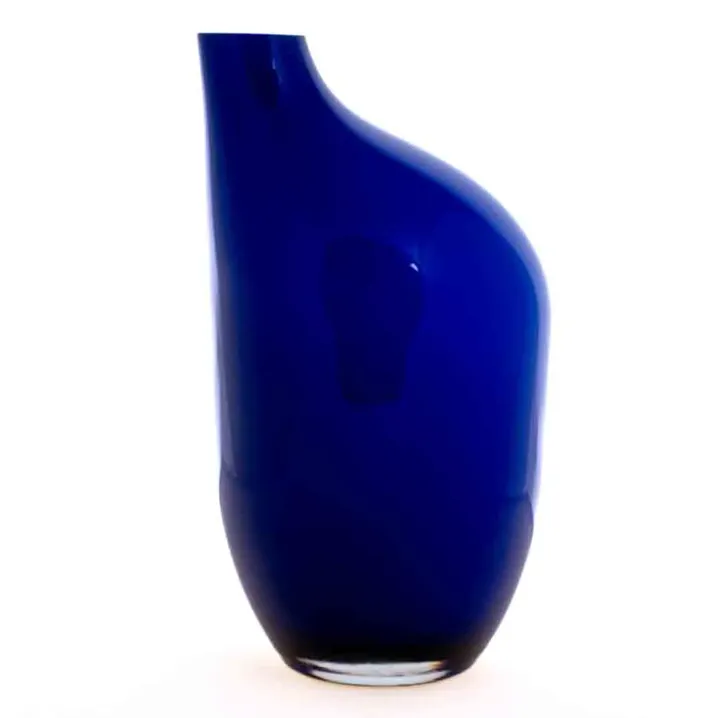 Vintage H J Richartz Art Collection Vase Mathildenhütte Kobalt Ultramarine Blau Glas - Bild 1