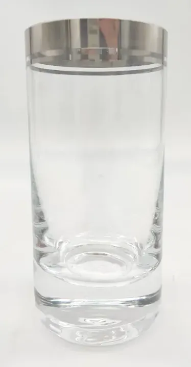 Elegante Gläser mit Silberrand - 9 Stück  - Bild 3