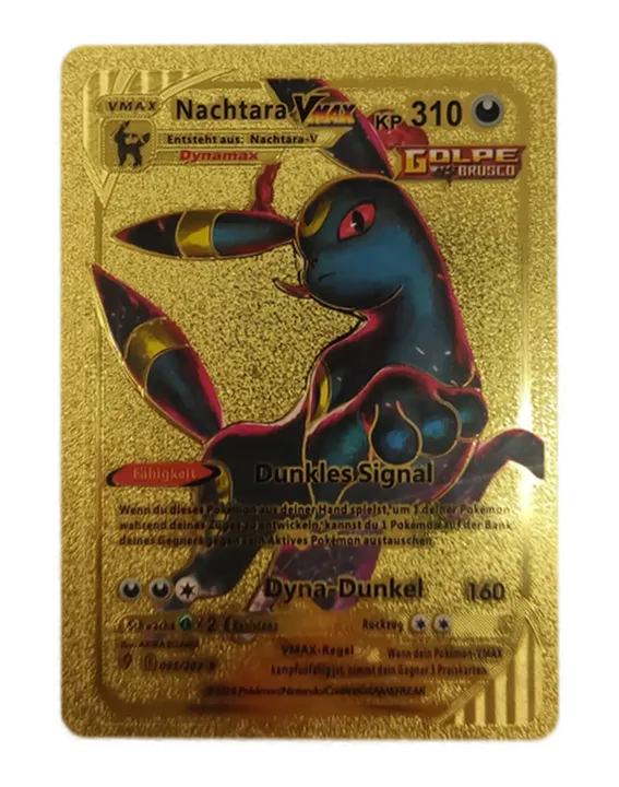  Pokémon Sammelkarte Goldfolie Nachtara Vmax - Bild 1