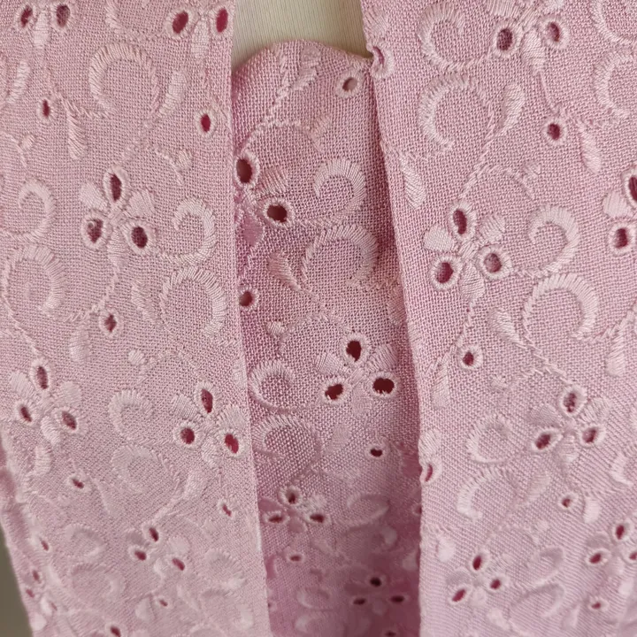 Vintage Kleid mit besticktem Mantel rosa - XL/42 - Bild 6