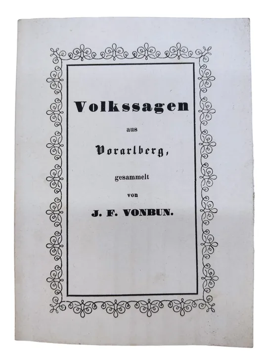 Volkssagen aus Vorarlberg. Reprint 1979 - Bild 2