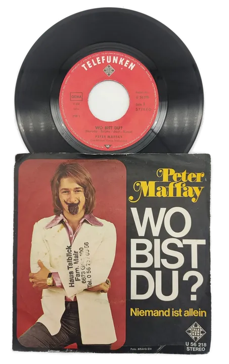 Peter Maffay - Wo bist du? Vinyl Schallplatte  - Bild 2