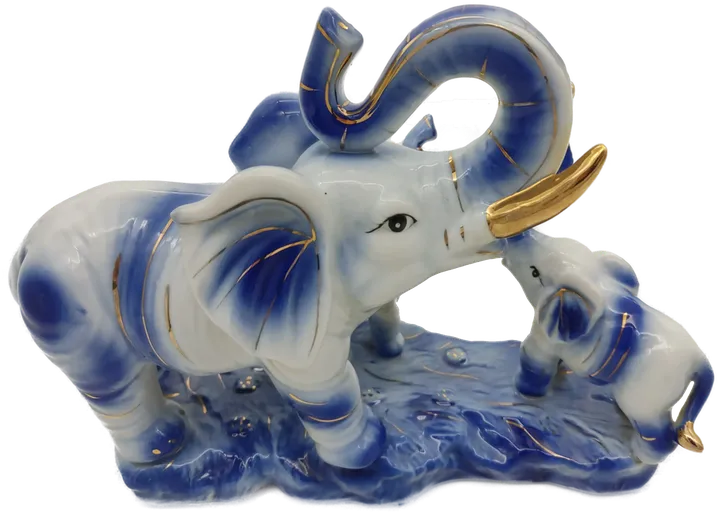 Handgemachte Keramikelefanten - Hochwertige Vintage Dekoration  - Bild 2