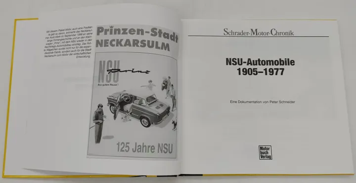 Buch Schrader-Motor-Chronik NSU-Automobile 1905-1977 - Bild 3