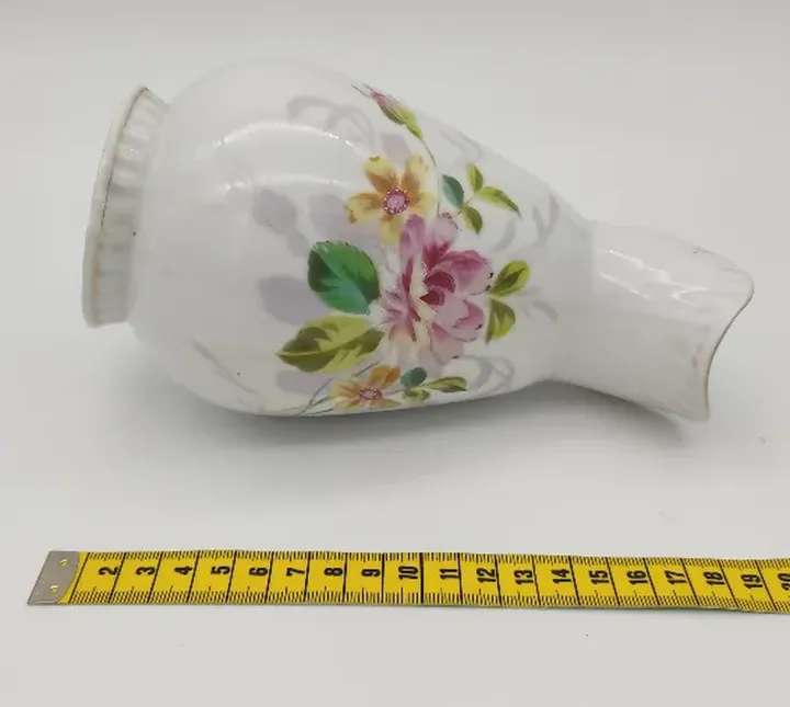 Vintage Kanne/ Vase aus Porzelan mit Blumenmuster  - Bild 6