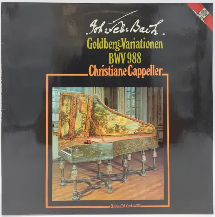 Vinyl LP - Christiana Cappeller - Goldberg Variationen BWV 988 - Bild 2