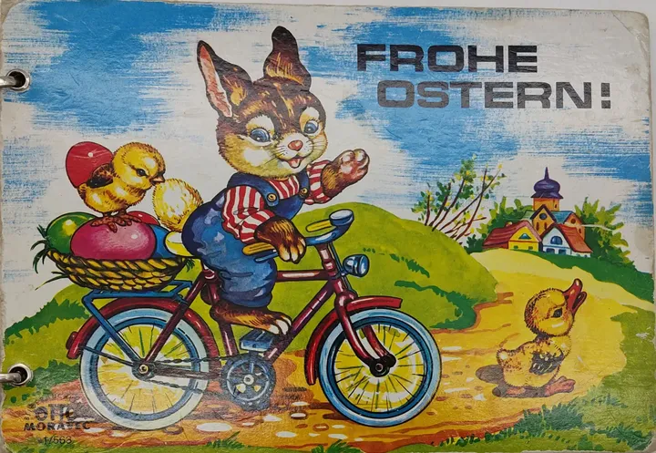  Vintage Bilderbuch Ringbuch - Frohe Ostern! - Otto Moravec Bilder Buchverlag - Bild 1