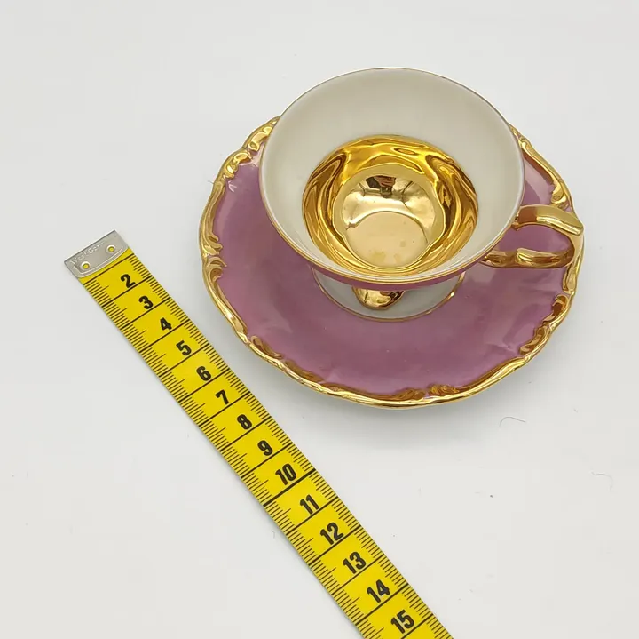 Espresso Tasse pink/ gold  - Bild 4