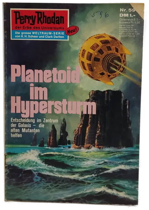 Romanheft Perry Rhodan Planetoid im Hypersturm Erstauflage Nr.596 - Bild 1