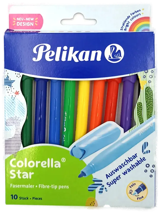 Pelikan Colorella Star 10-teiliges Fasermaler-Set - Bild 1