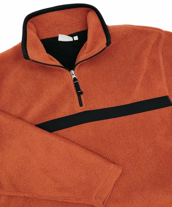 C&A Herren Fleece Pullover, orange - Gr. L  - Bild 3