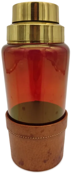 Vintage Cocktailset / Eiskübel & Shaker / aus rot irisierendem Glas - Bild 6