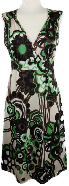 SA.HARA Damen Kleid creme/braun/schwarz/grün - 36  - Bild 1