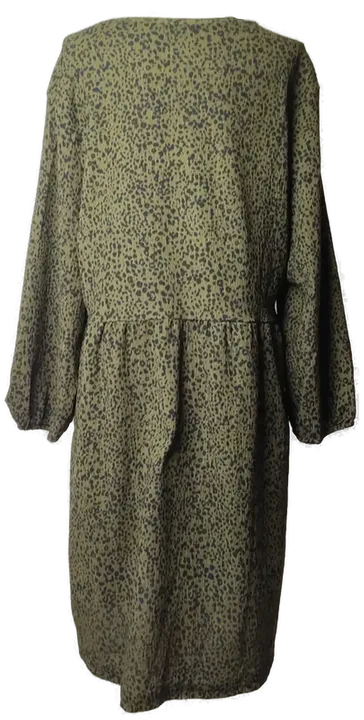 JANINA Damen Kleid grün mit Animalprint - 46 - Bild 3