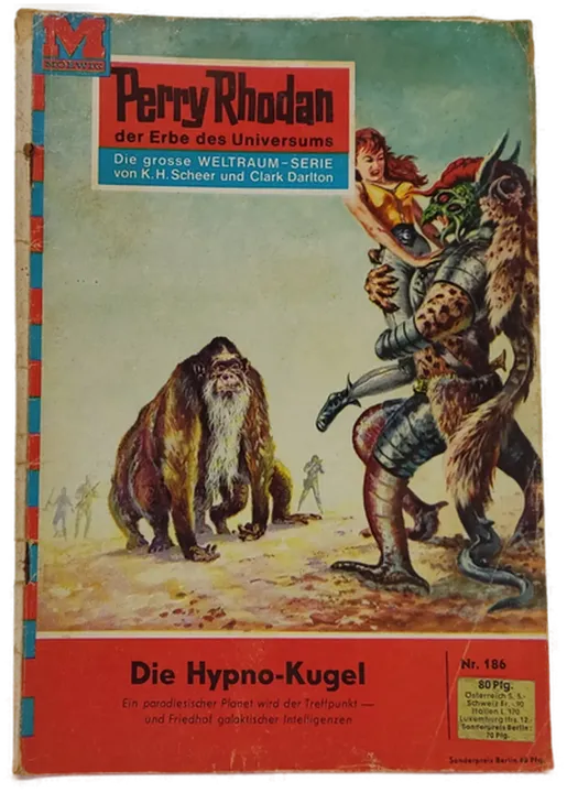 Romanheft Perry Rhodan Die Hypno-Kugel Erstauflage Nr.186 - Bild 2