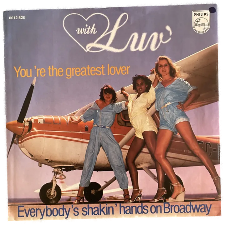 Singles Schallplatte - Luv - You´re the geratest lover; Everybody´s shankin´ hands on Broadway - Bild 2
