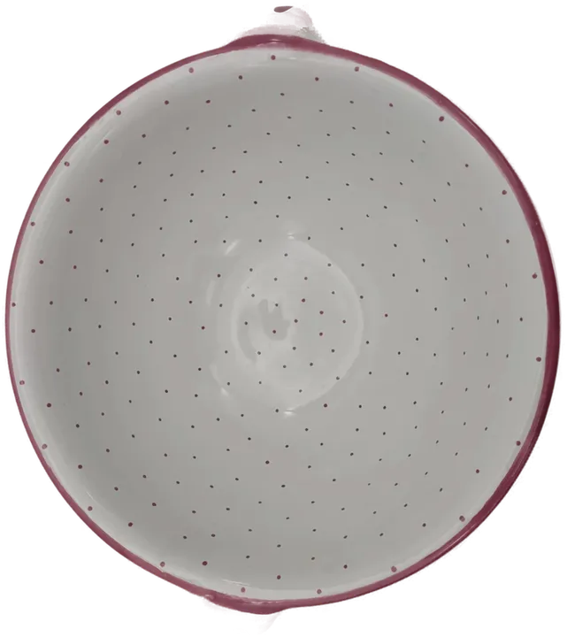 Gmundner Keramik Schüssel rosa Tupfen Durchmesser: 27 cm - Bild 2