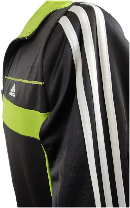 Adidas Kinder Jacke schwarz/grün Gr. 176 - Bild 3