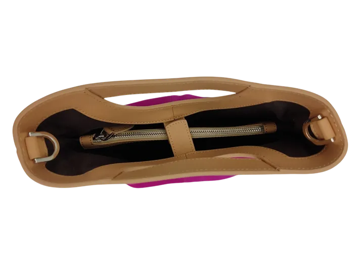 Max V. Kœnig Damen Handtasche, pink/creme - klein - Bild 3