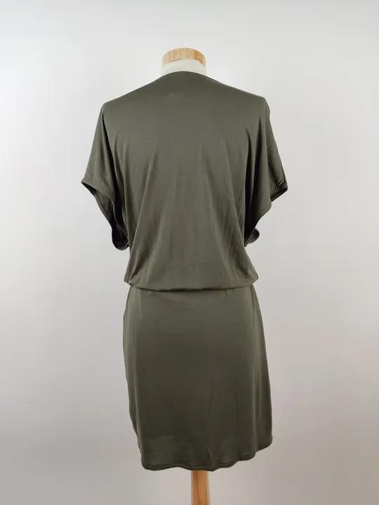 nMG jeans Damen Pailetten Kleid olivgrün - M  - Bild 3