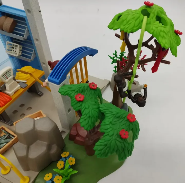 Playmobil Zoowärterhaus mit Affengehege + 3 Kinder und Kleinteile - Bild 4