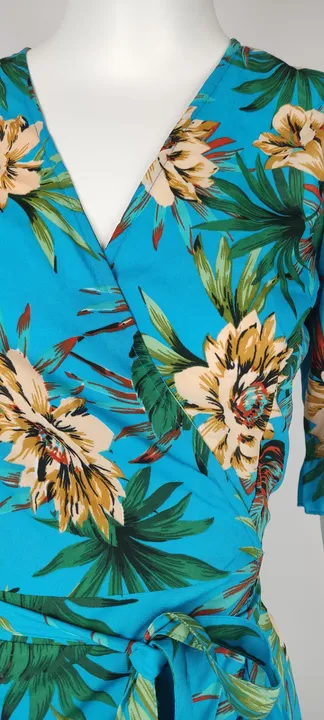 Sommer-Wickelkleid mit floralem Muster - Größe EUR 36 - Bild 7