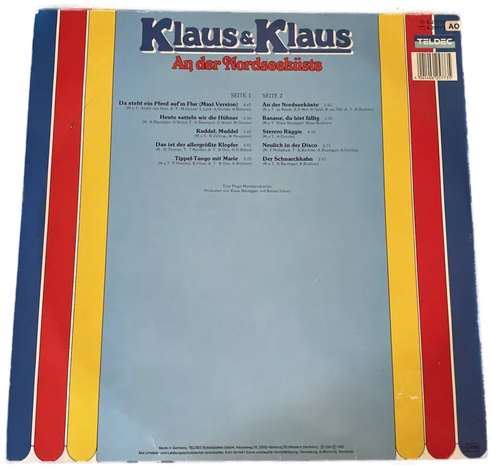 LP Schallplatte - Klaus & Klaus - An der Nordseeküste - Bild 2