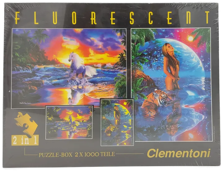Clementoni Neon-Puzzle 2x 1000 Teile 