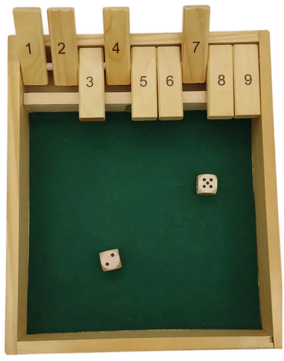 Klipp-Klapp Würfelspiel aus Holz - Bild 1