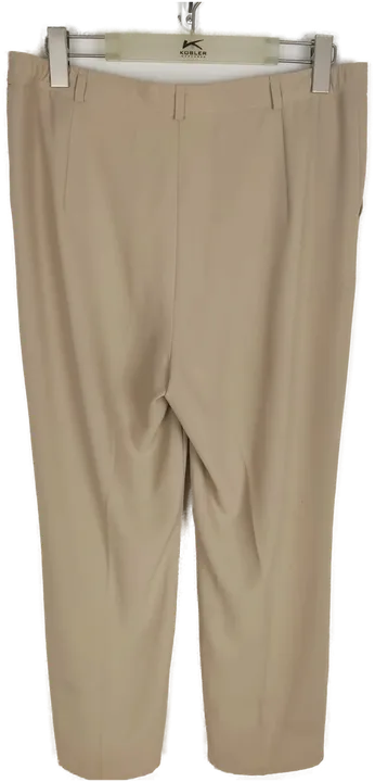 Hose, lang mit Gummizugbundeinsatz, beige mit Taschen, Größe L (geschätzt) - Bild 2