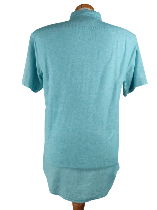 Tommy Hilfiger Herren Kurzarmhemd, blau - Gr. S - Bild 2