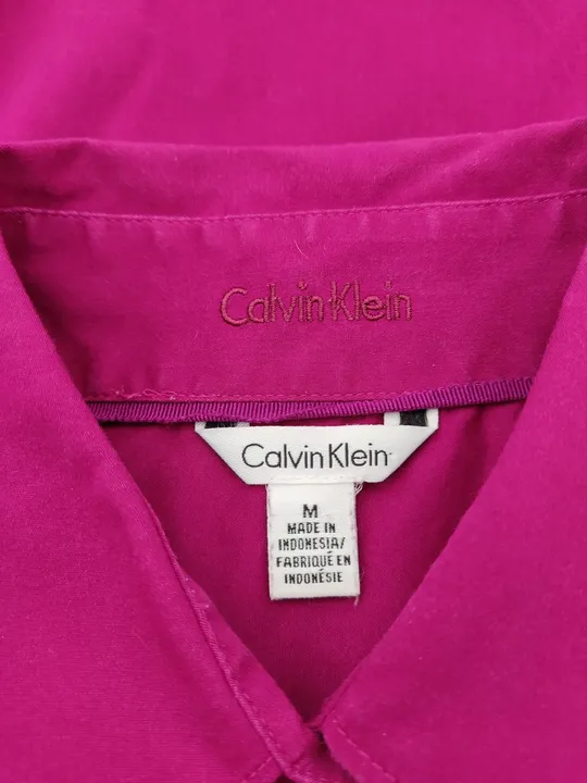 Calvin Klein Damen Bluse Beerenfarbe Gr. M (38) - Bild 2