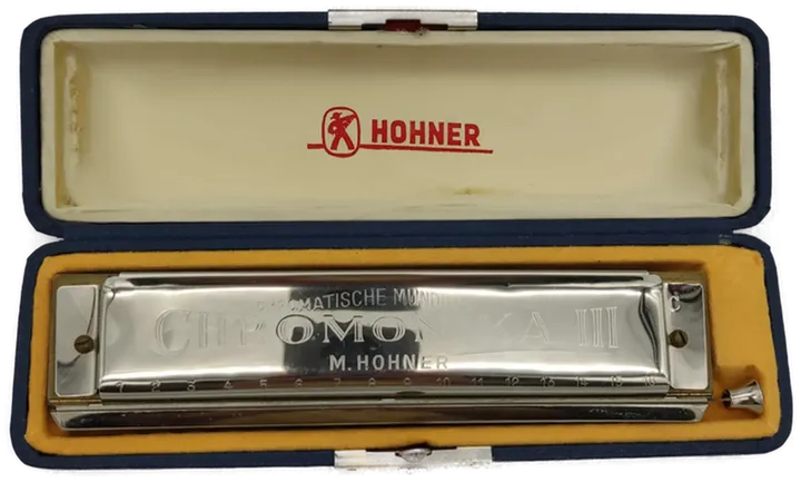 Vintage M Hohner Chromonika III nr.280 mit Original Schatulle - Bild 2