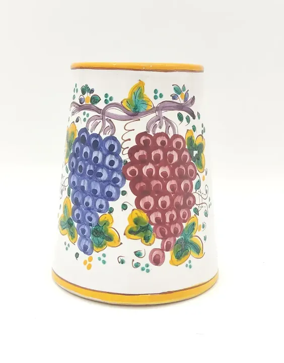 Keramikkrug mit Weinrebenmotiv - Bild 4