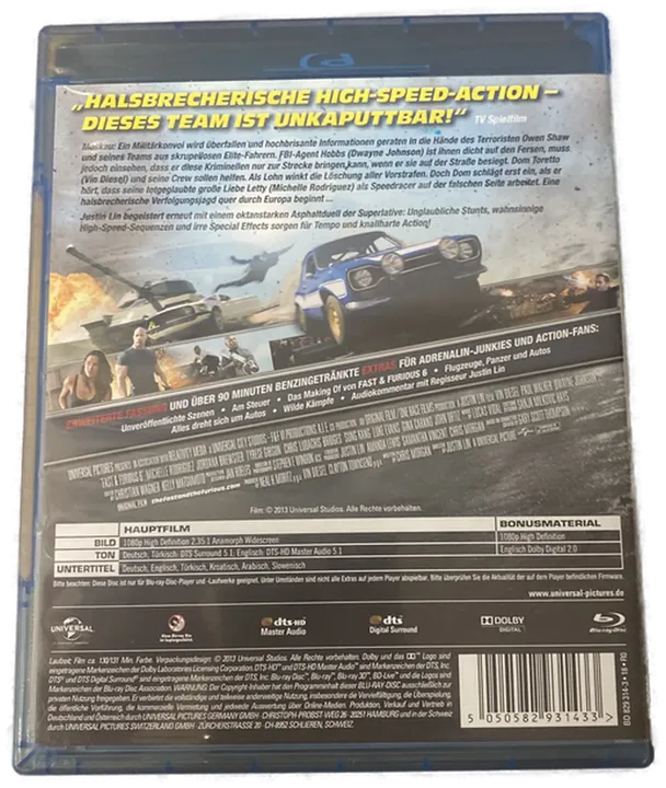 Fast & Furious 6 - Actionfilm - DVD - Bild 2
