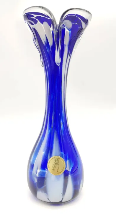Vase Mundgeblasen, blau  - Bild 1