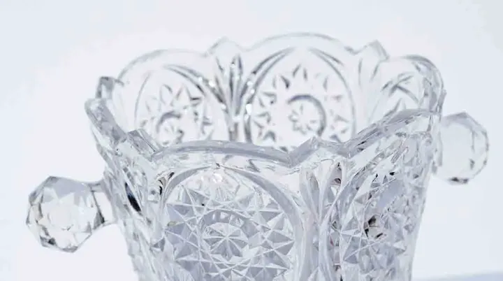 Bleikristall Sektkühler, klein, Facettenschliff, 14 cm - Bild 2