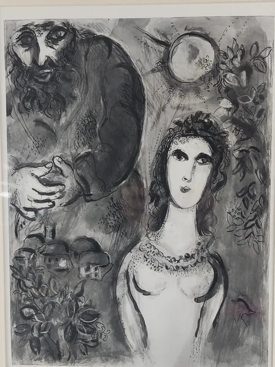 Marc Chagall / Druck in Passepartout 41 x 50 cm - Bild 2