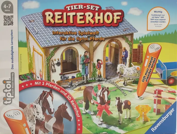 tiptoi® Tier-Set Reiterhof - Lernspiel - Ravensburger - Bild 1